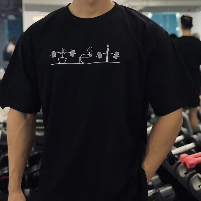 Men's Casual Cotton T-Shirt - Trendy Retro Style