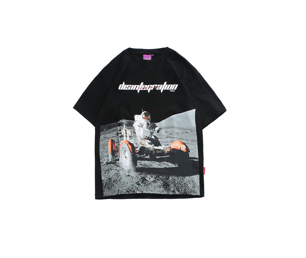 Trendy Summer Loose Fit Astronaut Print T-Shirt