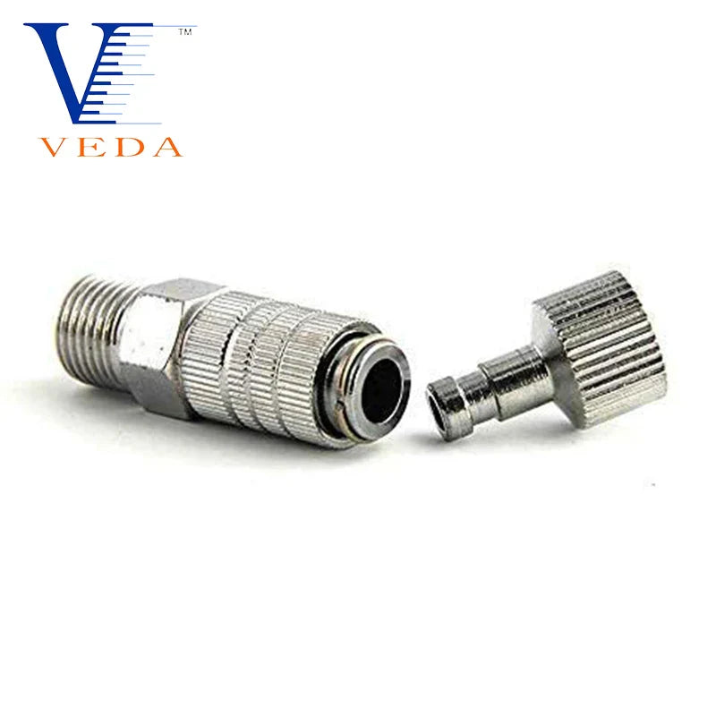 1/2/5Pcs Airbrush Quick Release Plug Coupling Disconnect Coupler Release Adapters with 1/8"Male Fitting Airbrush Accessories