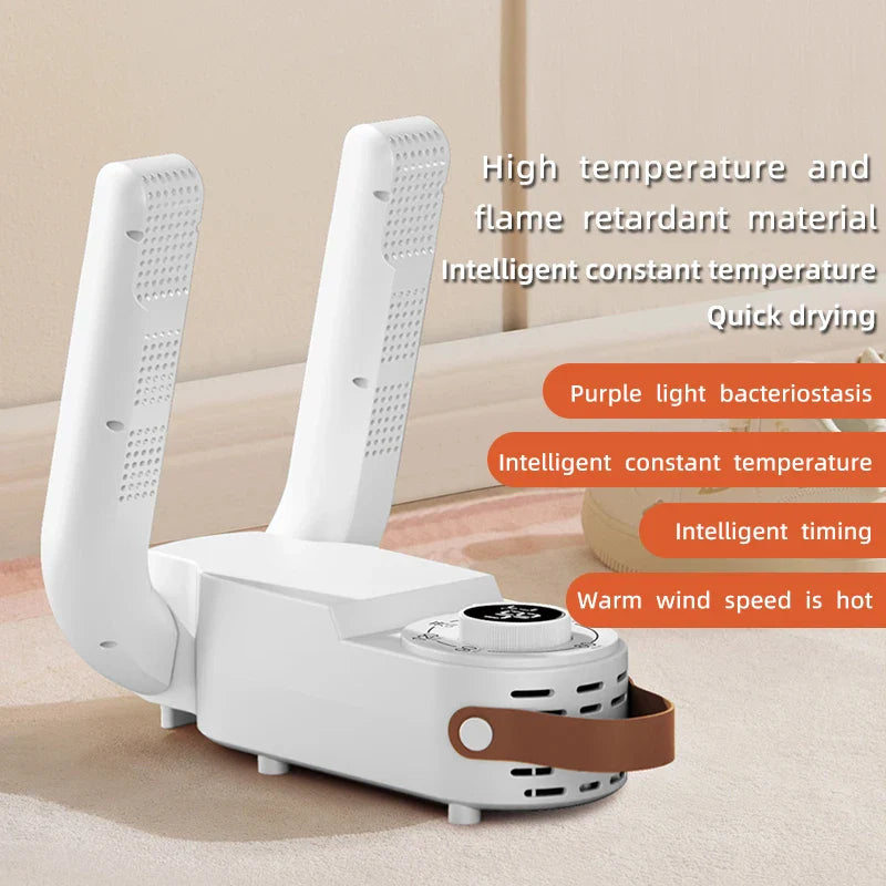 2025 Intelligent Timer Shoe Dryer Adjustable Dryer Quick Drying Deodorizing Sterilizing Shoe Dryer Household Shoe Warmer Heater
