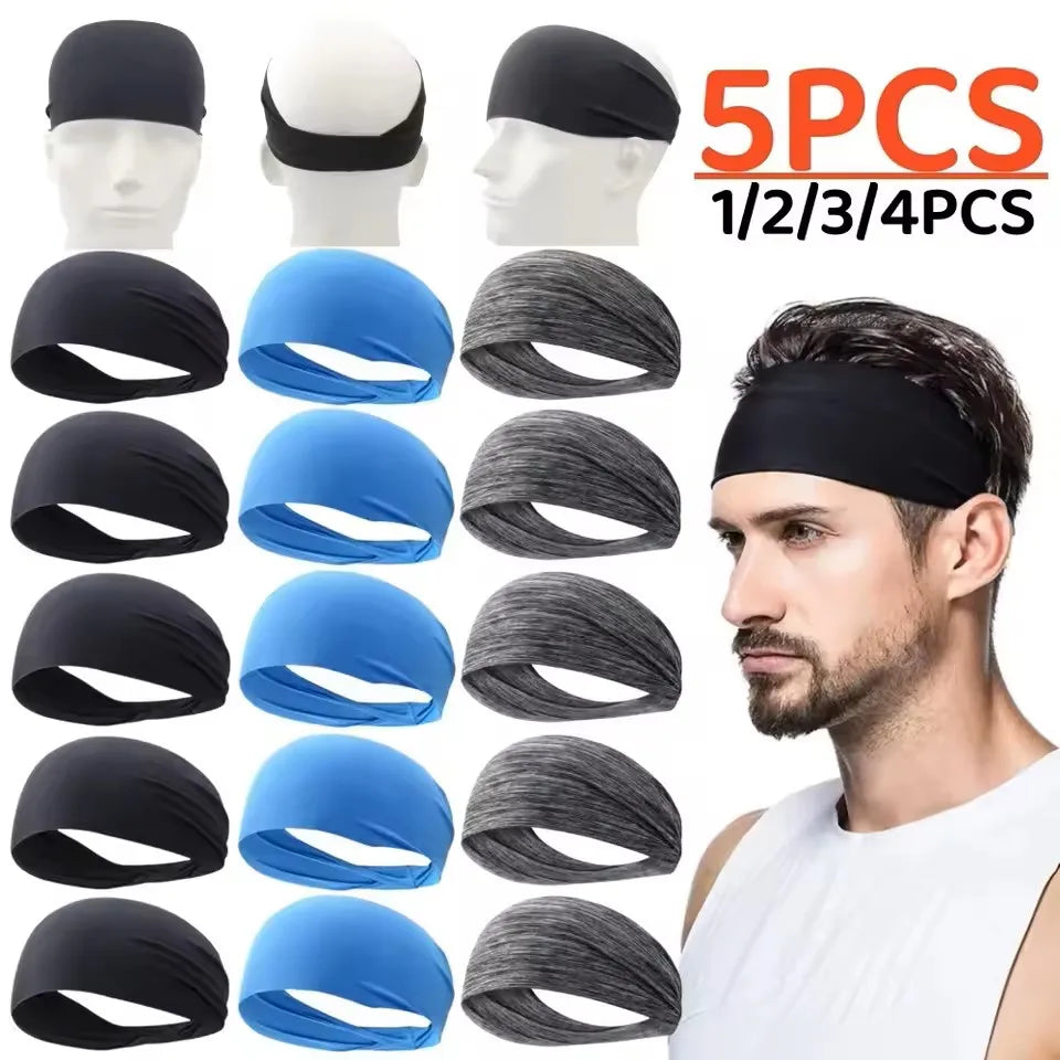 Sweat Absorbing Sports Headband for Running and Yoga