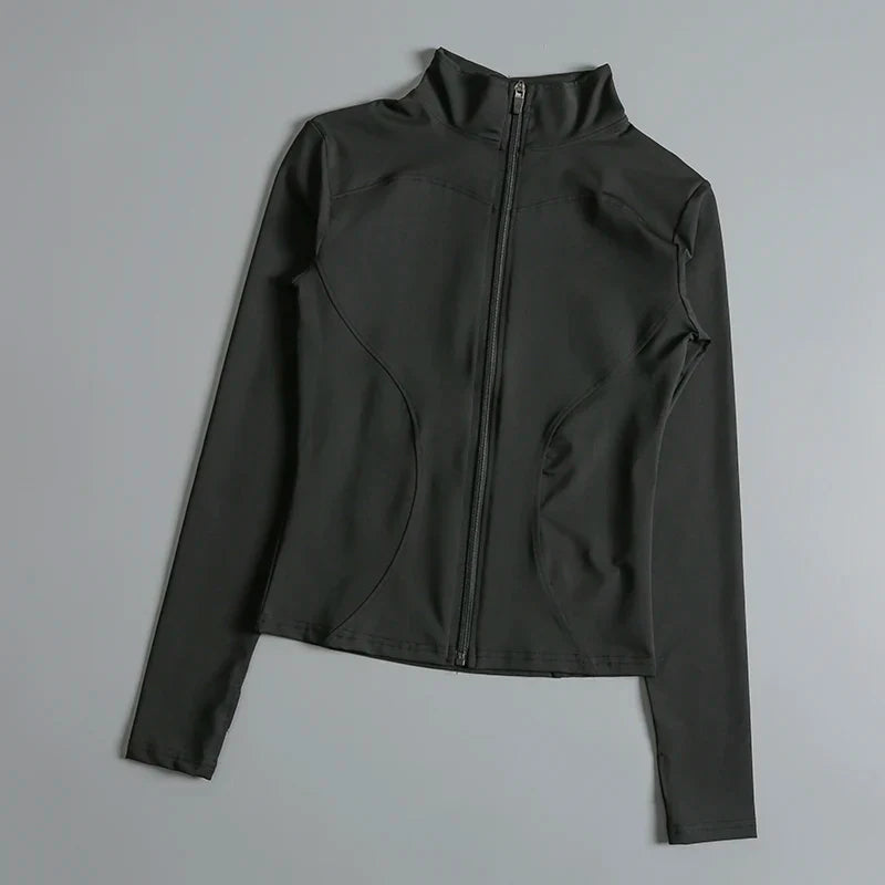 Women Long Sleeve Yoga Jacket for Peak Performance