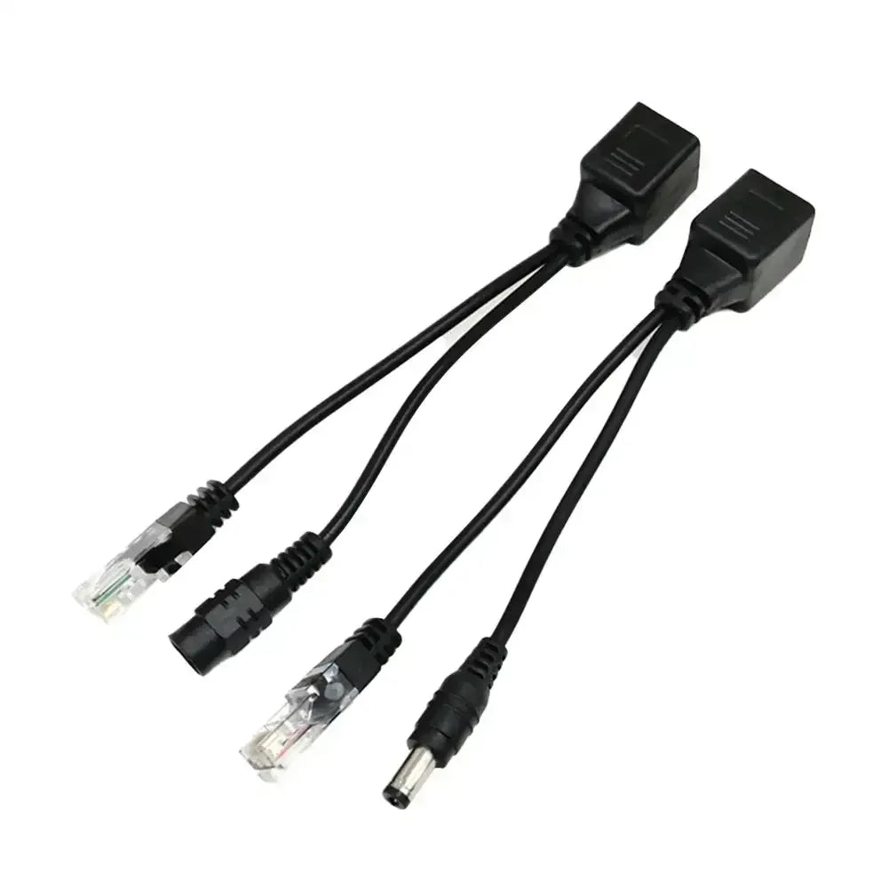 POE Cable Passive Power Over Ethernet Adapter Cable POE Splitter RJ45 Injector Power Supply Module Cables 5V 12v For IP Camea