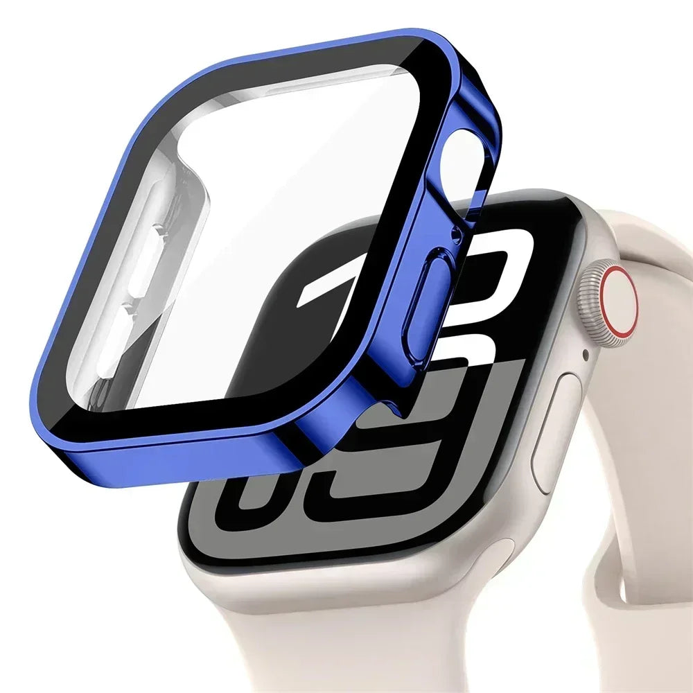 Screen Protector for Apple Watch 10 Case 46mm 42mm 45mm 44mm 41mm 40mm 44 Tempered Glass PC bumper Cover Series 7 8 9 SE 6 5 4