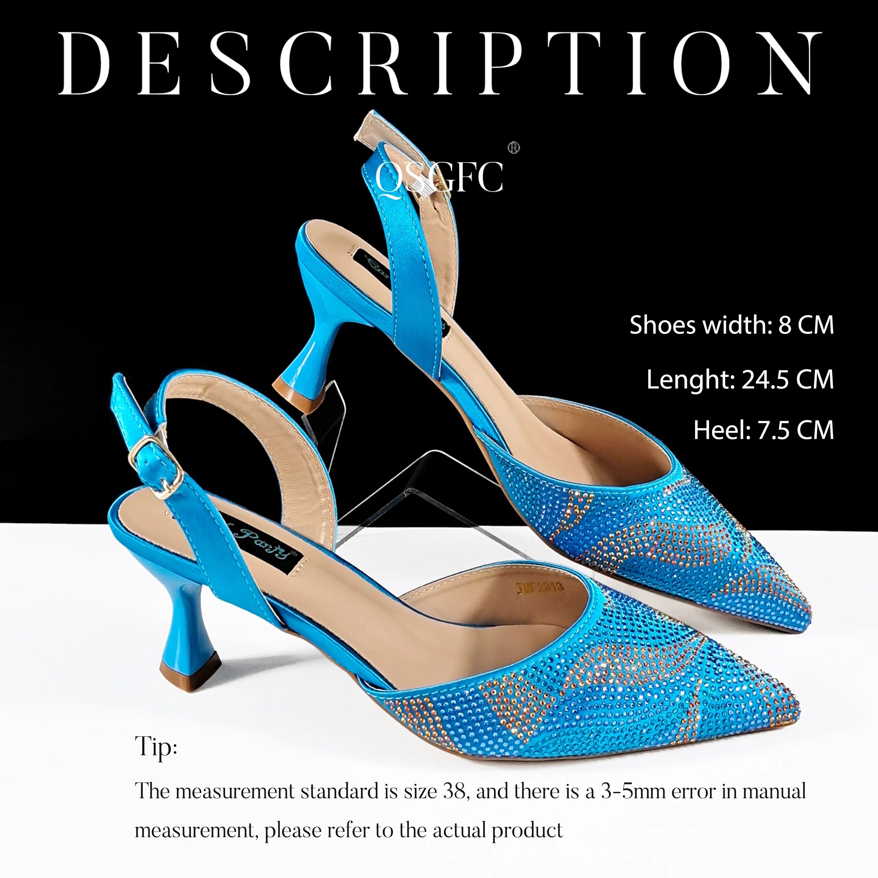 Festive Elegance:High Quality Women's Pumps Fashion Design For Nigeria Wedding Party Ladies Shoes Spot Goods