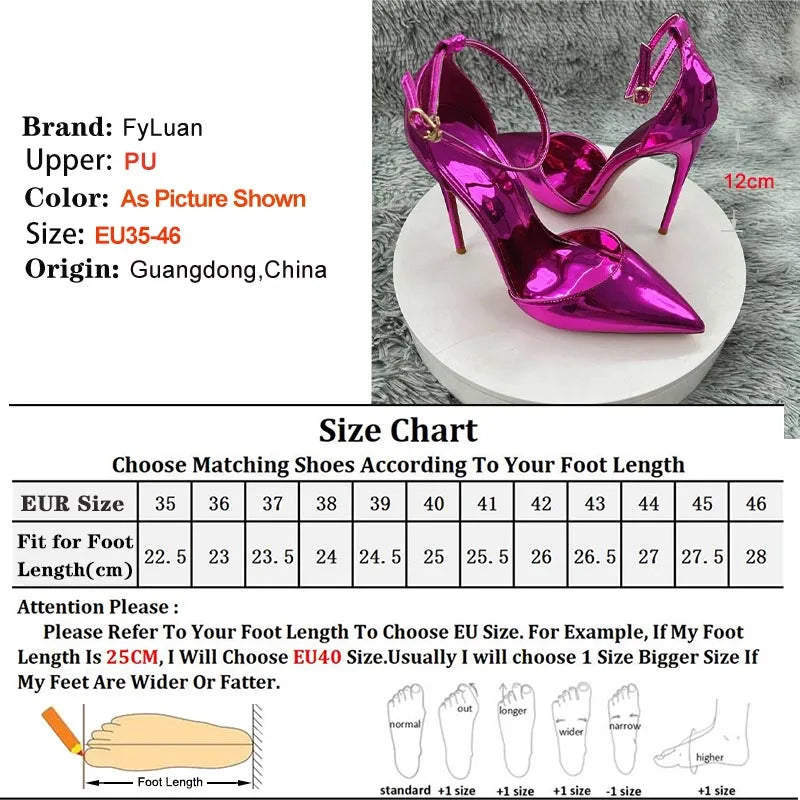 New 12CM 10CM 8CM High Heeled Women's Sandals Sexy Hollow Stiletto Single Shoes Fashion Nightclub Party Female Model Show Pumps