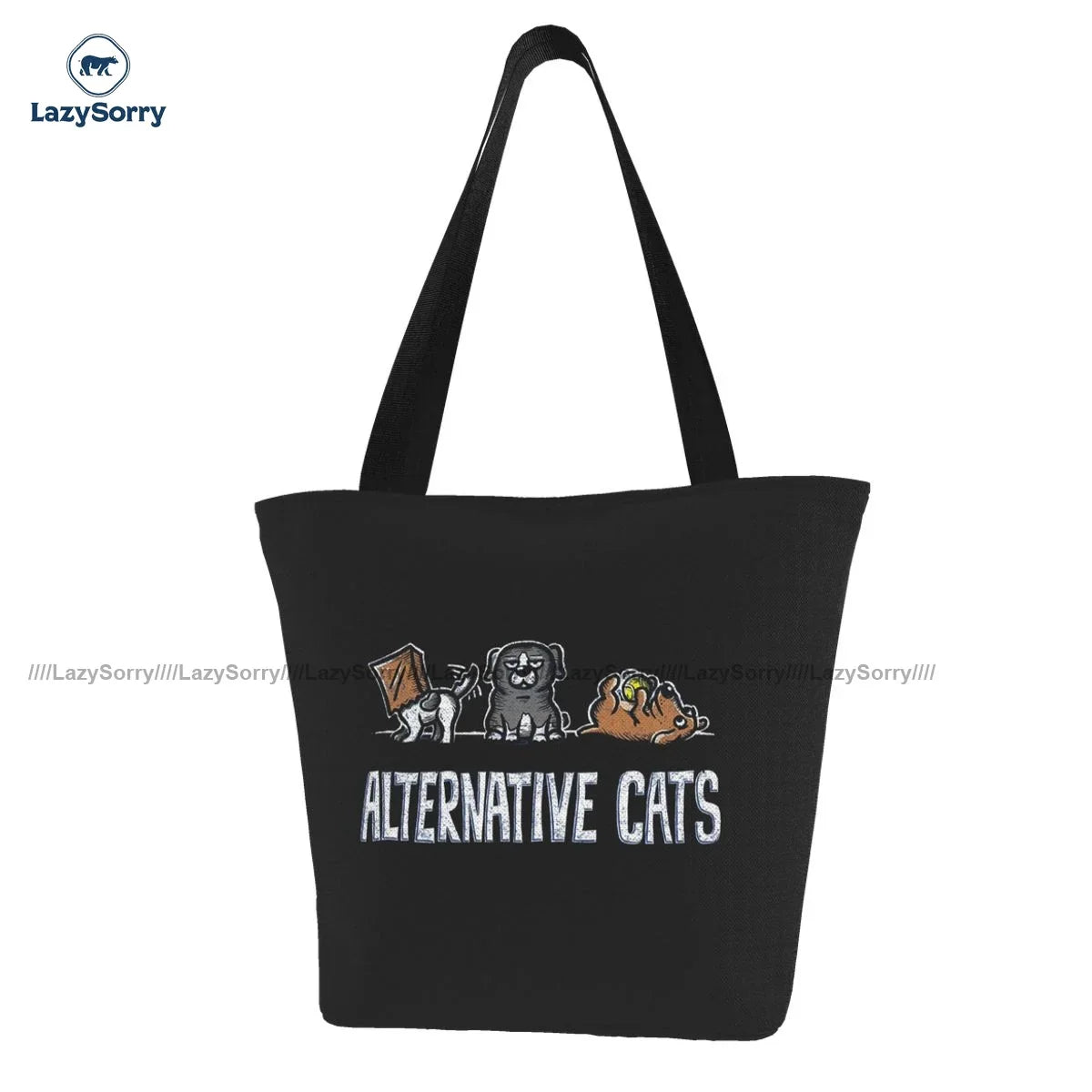Aphex Twin Shopping Bag Woman Fashion Handbags Aesthetic Polyester Office Bags