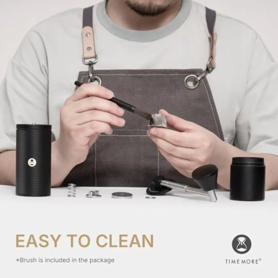Timemore C5 PRO Manual Coffee Grinder 42mm Stainless Steel Burr 48 Adjustable Settings Hand Coffee Grinder with Foldable Handle
