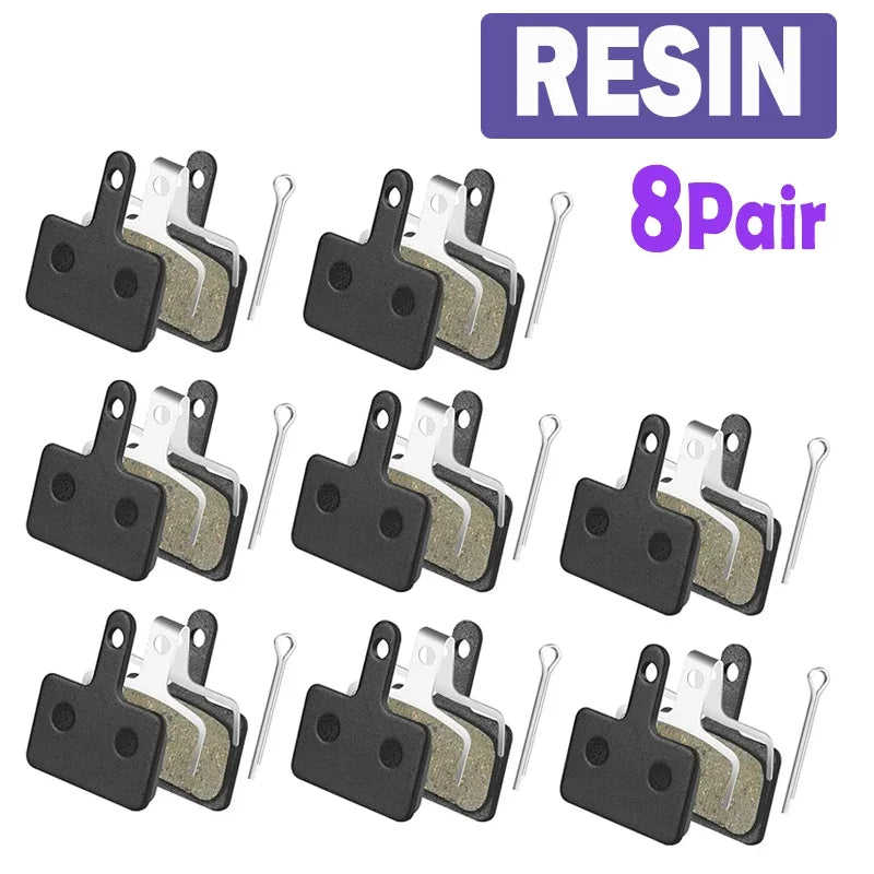TESNO Bike Resin Disc Brake Pads - Wear-resistant Hydraulic Brake Pads Compatible with SHIMANO B01S/B03S/B05S MTB Parts