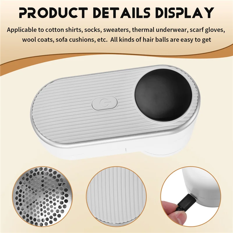 2026 Winter Must-have Lint Remover Hair Ball Trimmer Sweater Remover 5 Leaf CutterHead Motor Trimmer With Small Brush Inside