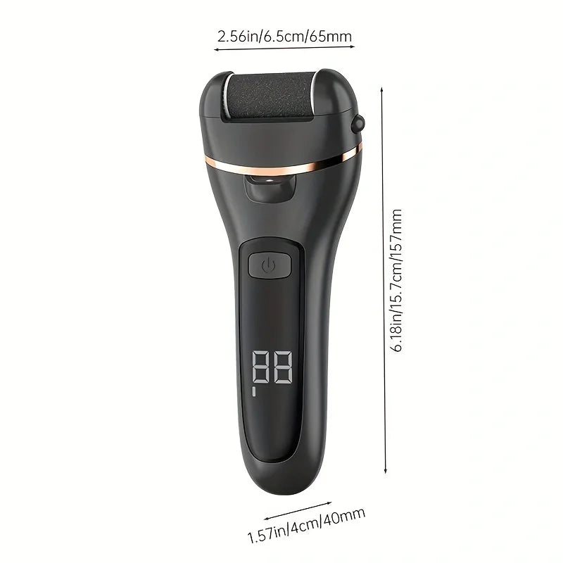 Rechargeable Electric Foot Grinder - USB Powered Callus Remover with Adjustable Speeds, for Men & Women's Pedicure and Self-Care