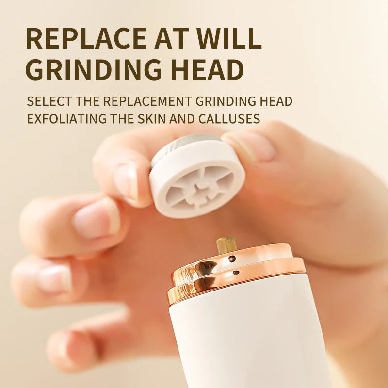 HOMEFISH Electric Foot Grinder Automatic Foot Callus Rubbing Pedicure Dead Skin Callus Remover for  Foot Beauty Machine