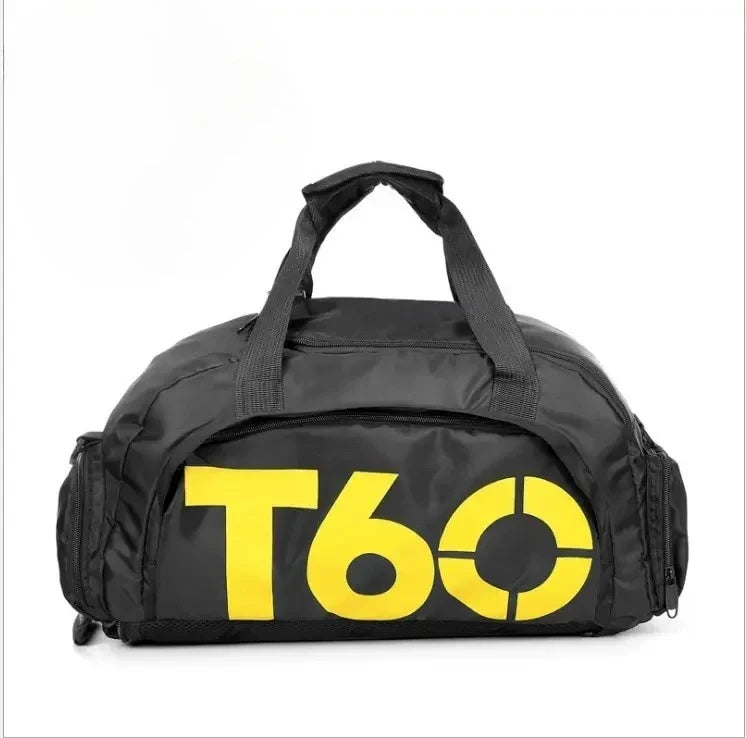 Large Capacity Gym Bag with Shoe Compartment and Wet Pocket