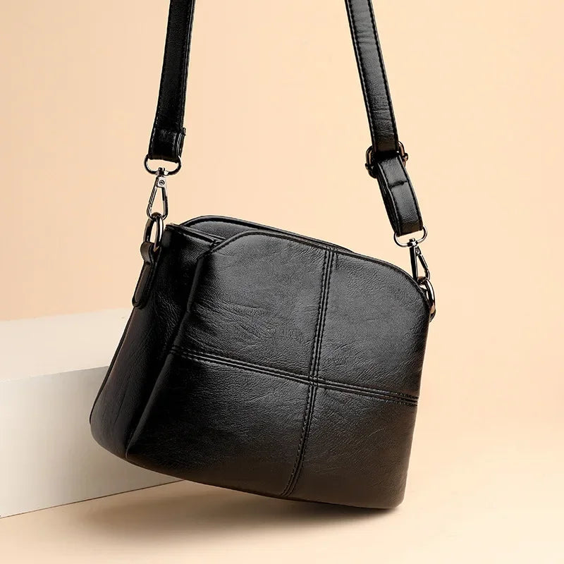 Women's Bags Retro Design Crossbody Bag Trend Quality PU Leather Bucket Shoulder Bags Small Handbags for Women