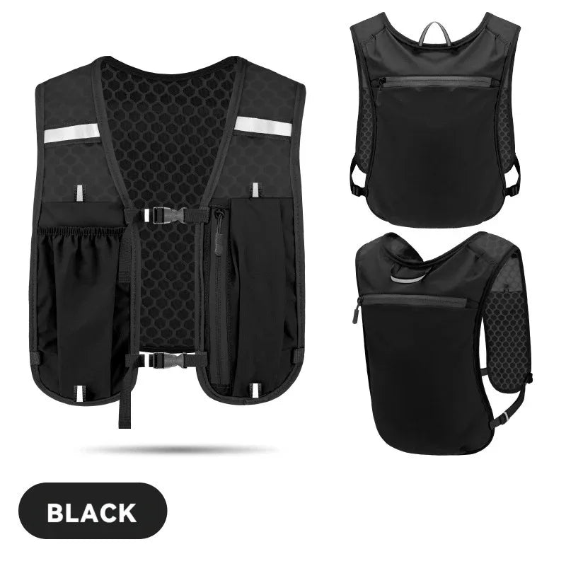 For Marathon trail Running Vest Lightweight Hiking Vest Backpack Reflective Hydration Water Bladderr Pack With Phone Pocket