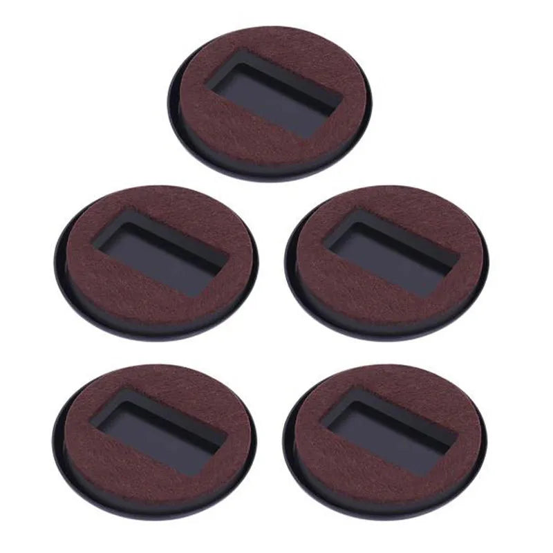 5pcs Office Chair Wheel Stopper Furniture Parts Caster Cup Prevents Scratches Wood Floor Carpet for Roller Feet Anti-slip Mat