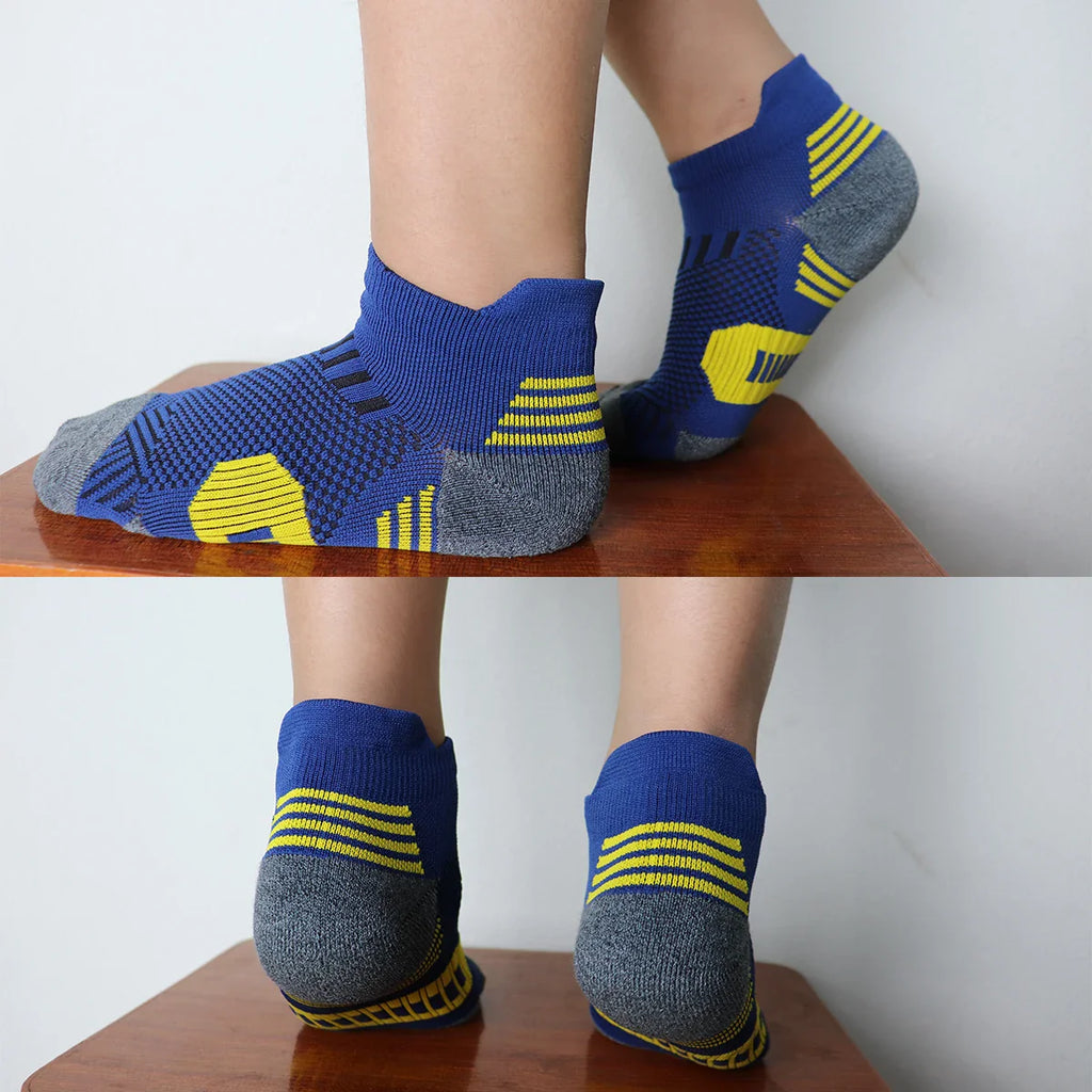 Non-Slip Sports Socks with Thickened Towel Bottom for Performance