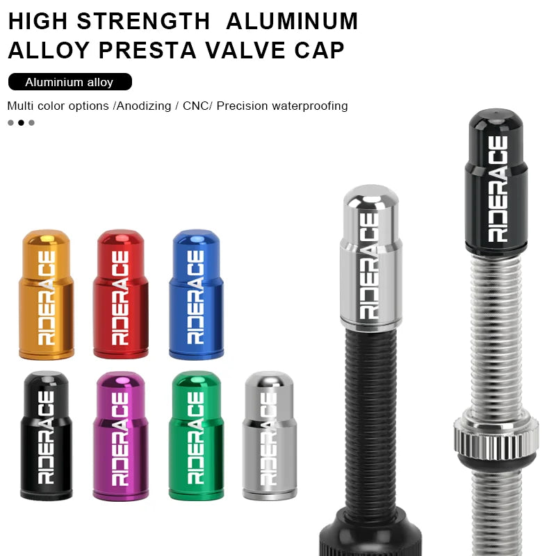 2/4/10Pcs Bicycle Tire Valve Cap Dustproof Lightweight Aluminum Alloy MTB Road Bike Tube Tyre Gas Nozzle Cover For FV Presta