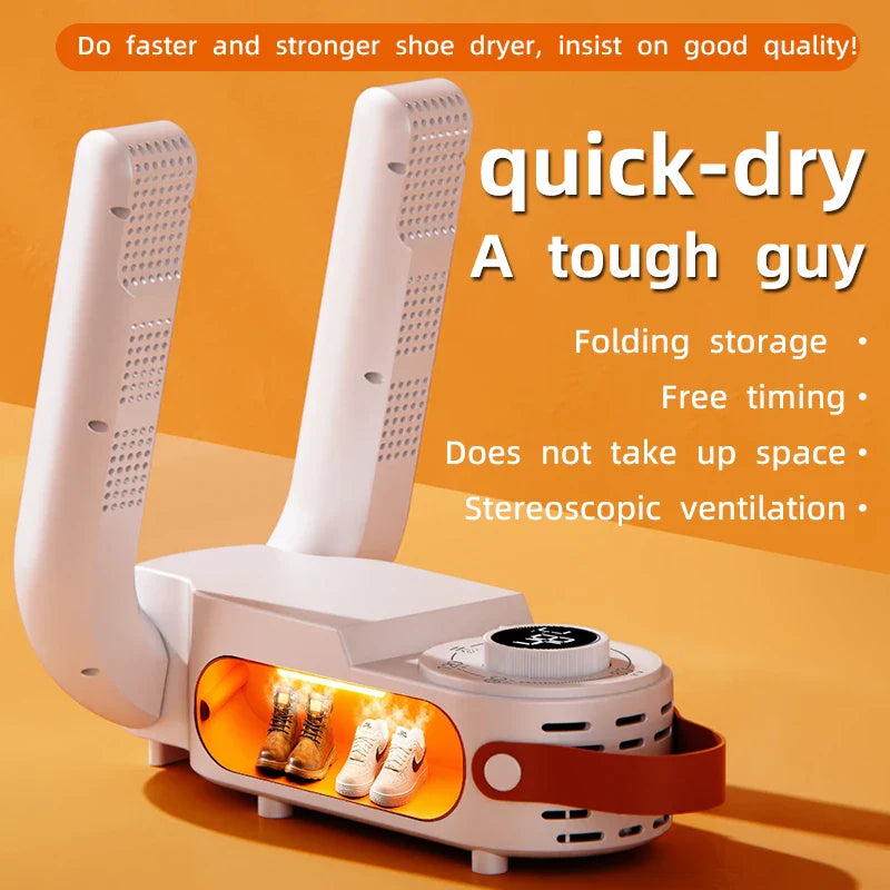 2025 Intelligent Timer Shoe Dryer Adjustable Dryer Quick Drying Deodorizing Sterilizing Shoe Dryer Household Shoe Warmer Heater