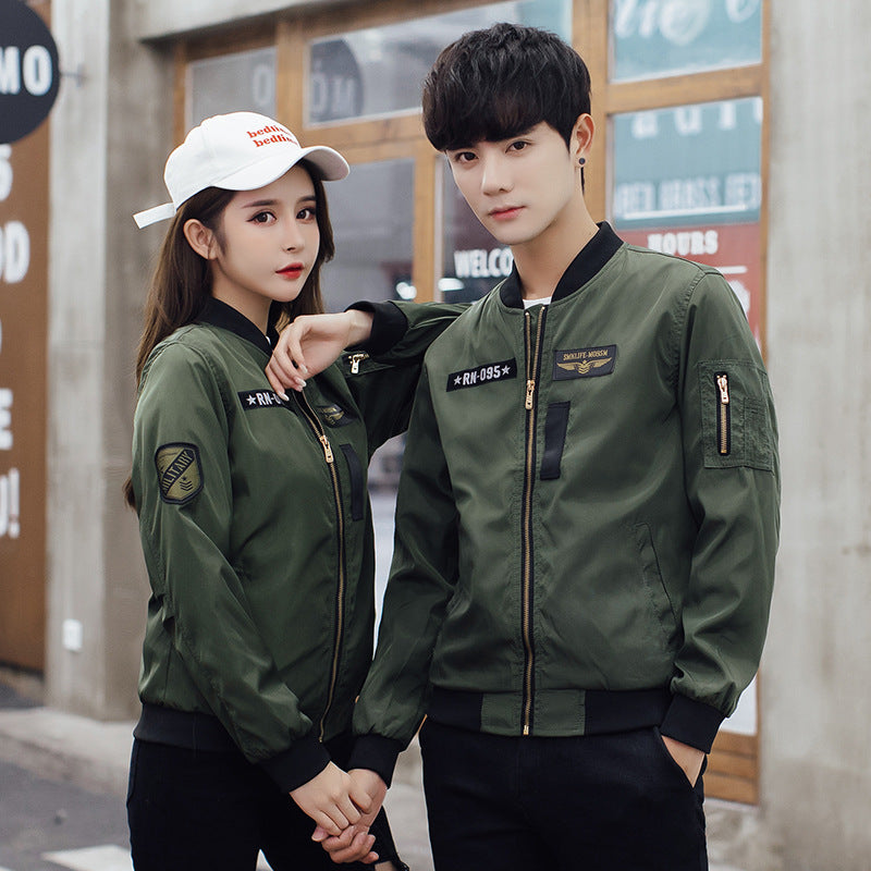 Couple's Baseball Jackets - Korean Style Flight Wear