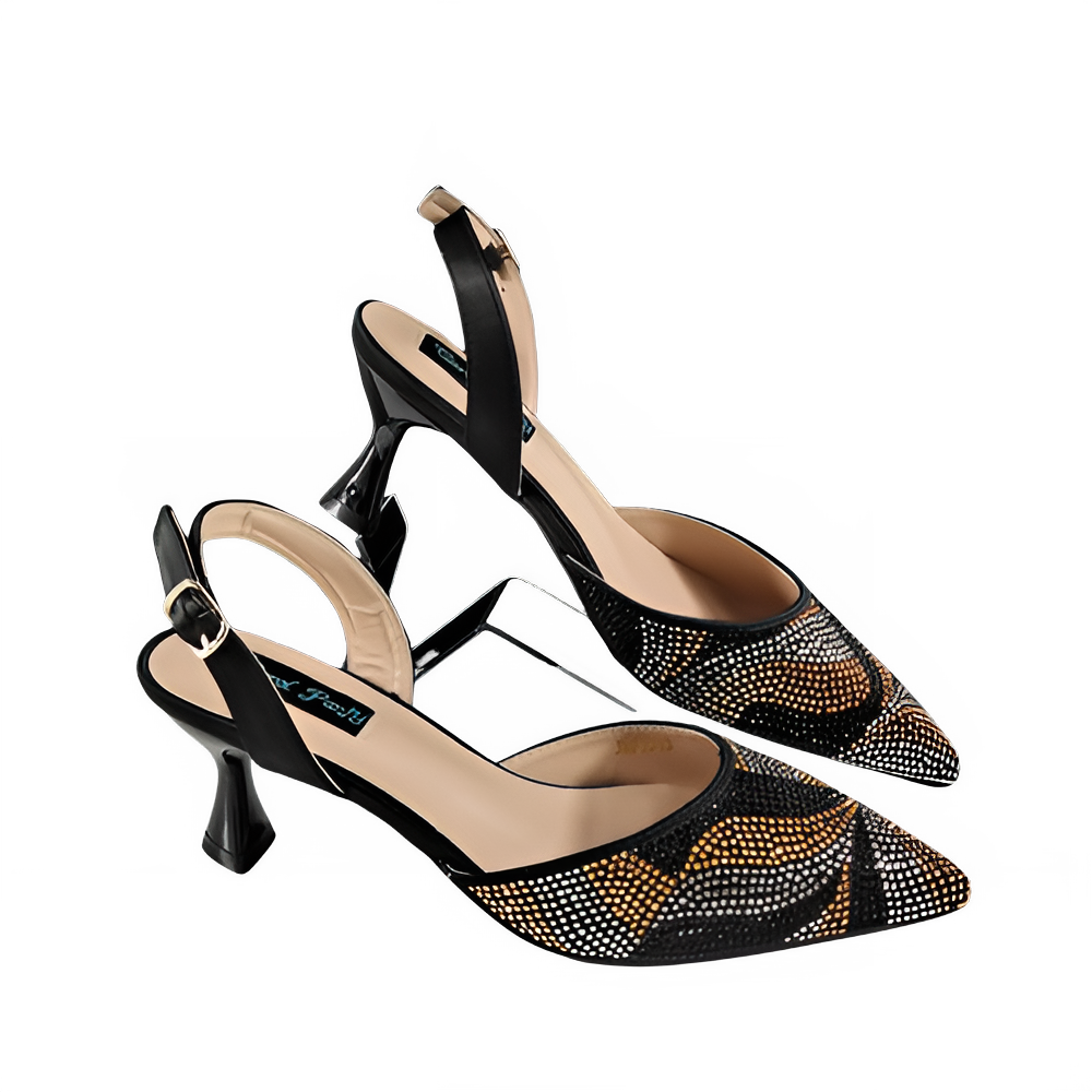 Festive Elegance:High Quality Women's Pumps Fashion Design For Nigeria Wedding Party Ladies Shoes Spot Goods
